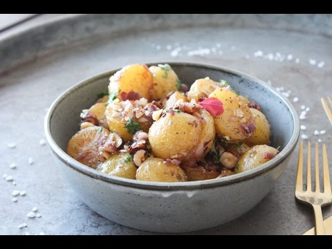 How To Make Butter Fried Potatoes With Red Onions And Hazelnuts - By One Kitchen Episode 527