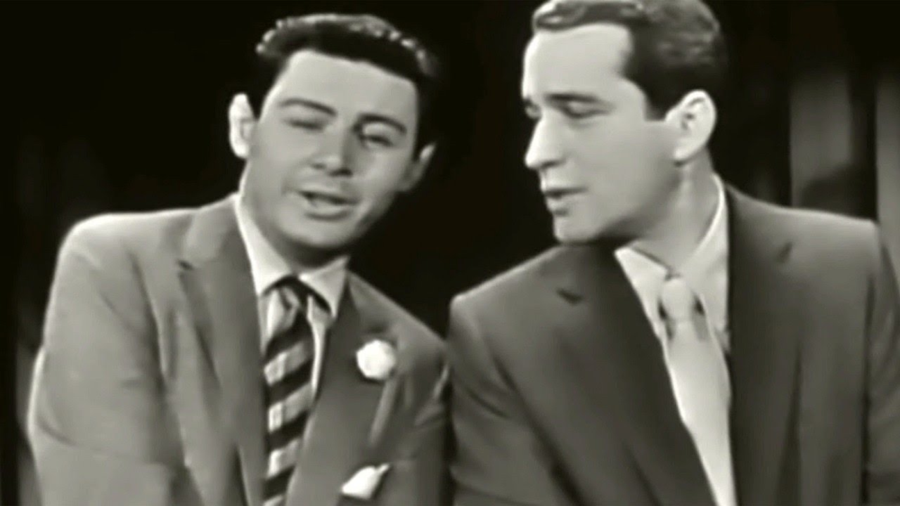 Eddie Fisher And Perry Como Duet Maybe 1956 Hd Widescreen With Remastered Tv Mono Youtube