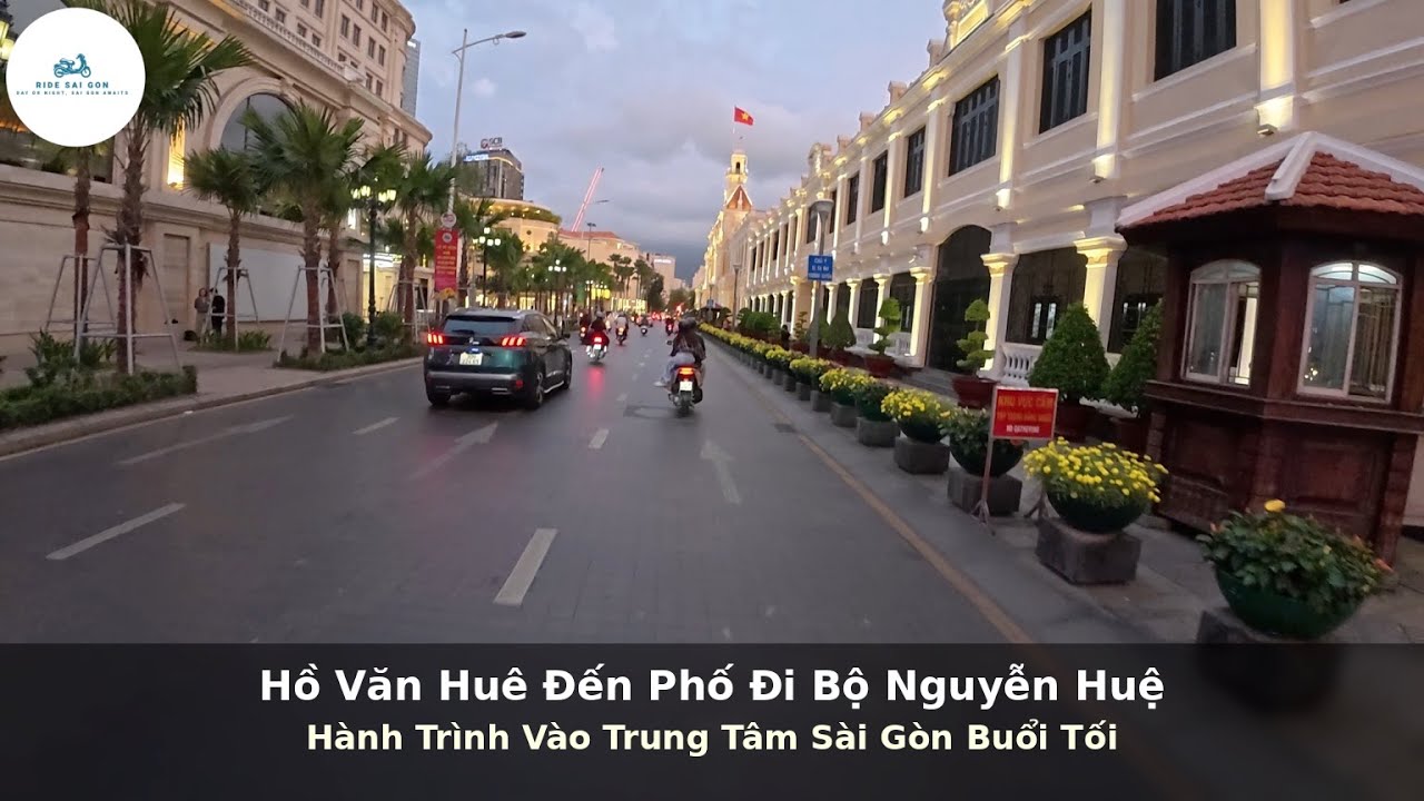 Hồ Văn Huê Đến Phố Đi Bộ Nguyễn Huệ | Hành Trình Vào Trung Tâm Sài Gòn Buổi Tối