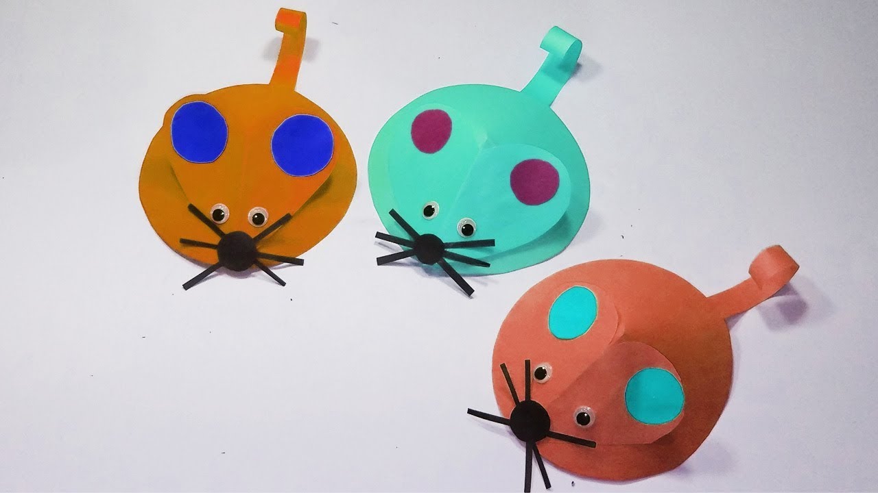 DIY Paper Mouse Craft !! How to Make Paper Mouse |Creating Paper Mouse, Paper Art and Craft for Kids