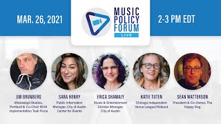 Navigating Relief Funding Re-Opening Guidelines - Music Policy Forum Live