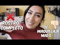 ROSTRO COMPLETO DE MAQUILLAJE MALO