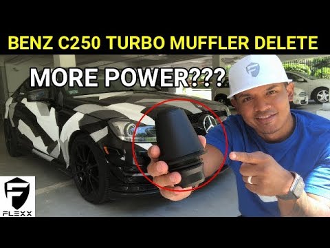 MERCEDES HOW TO: INSTALL TURBO MUFFLER DELETE ON C250 TURBO ENGINE