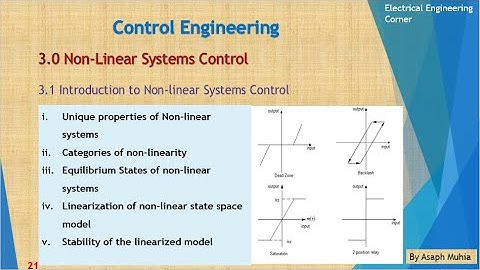 Non Linear Systems Control