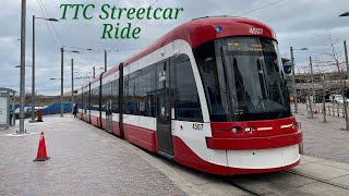 Toronto TTC 504 King Streetcar Ride - to Distillery Loop 2022
