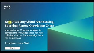 Module 3 Knowledge Check || AWS Academy Cloud Architecture