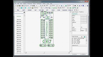 DipTrace PCB Layout: ATtiny2313 breadboard header 2/4
