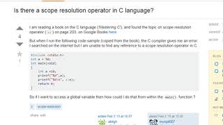 Introduction to C Programming - Scope of variables