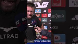Saula Ma’u fights back tears after All Blacks debut 🖤