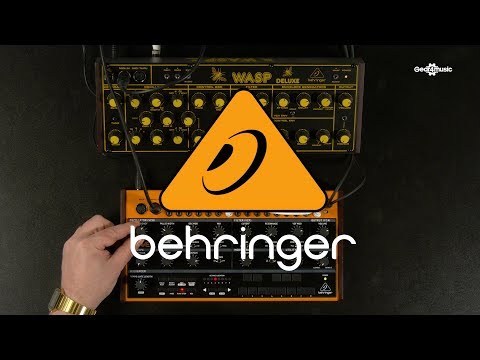 Behringer Crave and WASP Deluxe Analog Synthesizer | Gear4music demo