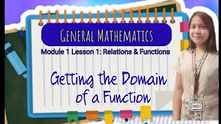 Getting the Domain of a Function | General Mathematics | DepEd Guide