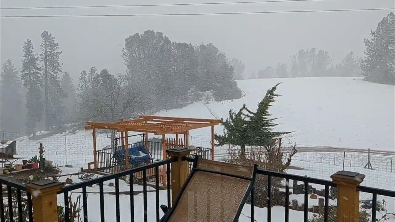 snow storm placerville,ca 2/27/23 YouTube