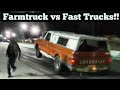 Street Outlaws Farmtruck vs AWD Turbo Truck & Twin Turbo Truck!