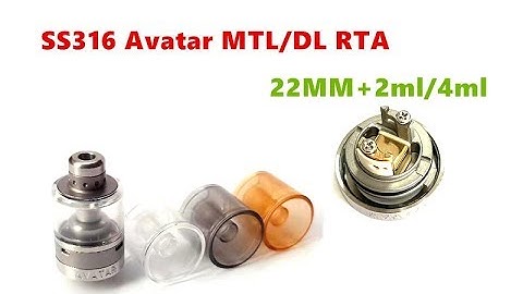 SS316 Avatar Style MTL / DL RTA Rebuildable Tank Atomizer by Wejoytech