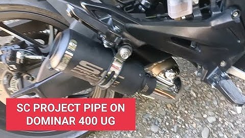 SC PROJECT Pipe Tunog bigbike on  Dominar 400 UG by Kawasaki. Best Exhaust  Sound Ever.