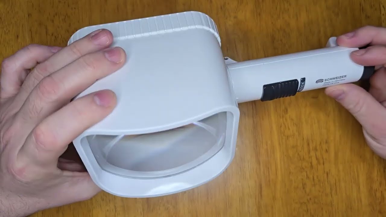Changing the batteries on a Schweizer stand magnifier