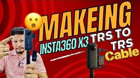 How to Connect Insta360 X3 mic adapter| TRS to TRS Cable