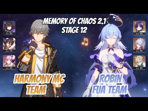 Harmony MC w/ Xueyi \u0026 Robin x Dr. Ratio Memory of Chaos Stage 12 (3 Stars) | Honkai Star Rail