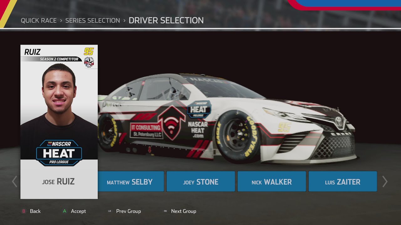 NASCAR Heat 5 - Jose Ruiz at Iowa (eNHPL)