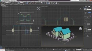 3D Max. Упражнение №10. Архитектурные объекты. Создание дома.