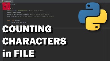 PYTHON How to count characters in text file