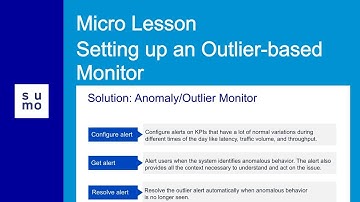 Micro Lesson: Setting up an Outlier-based Monitor