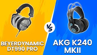 Beyerdynamic DT990 Pro vs AKG K240 MKII - Which Headphone Is Better (Side-By-Side Comparison!)