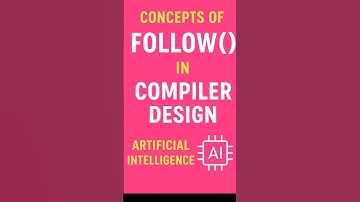 FOLLOW() in compilerontwerp | FOLLOW() in syntaxisanalyse uitgelegd met voorbeelden #computerwete...