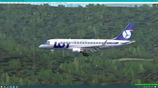 FS2004 | Embraer E170 LOT | Warsaw - Bilbao | IVAO | Landing