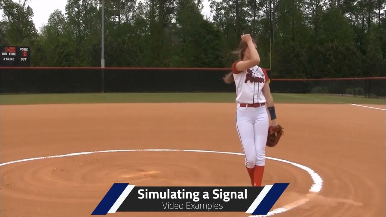 Softball Pitching Simulating A Signal YouTube