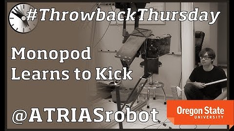 ATRIAS Robot: Monopod Learns to Kick