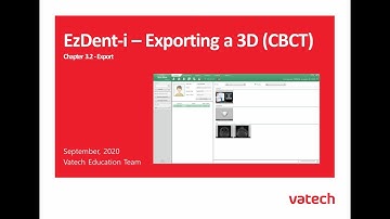 EzDent-i : Export a 3D (CBCT)