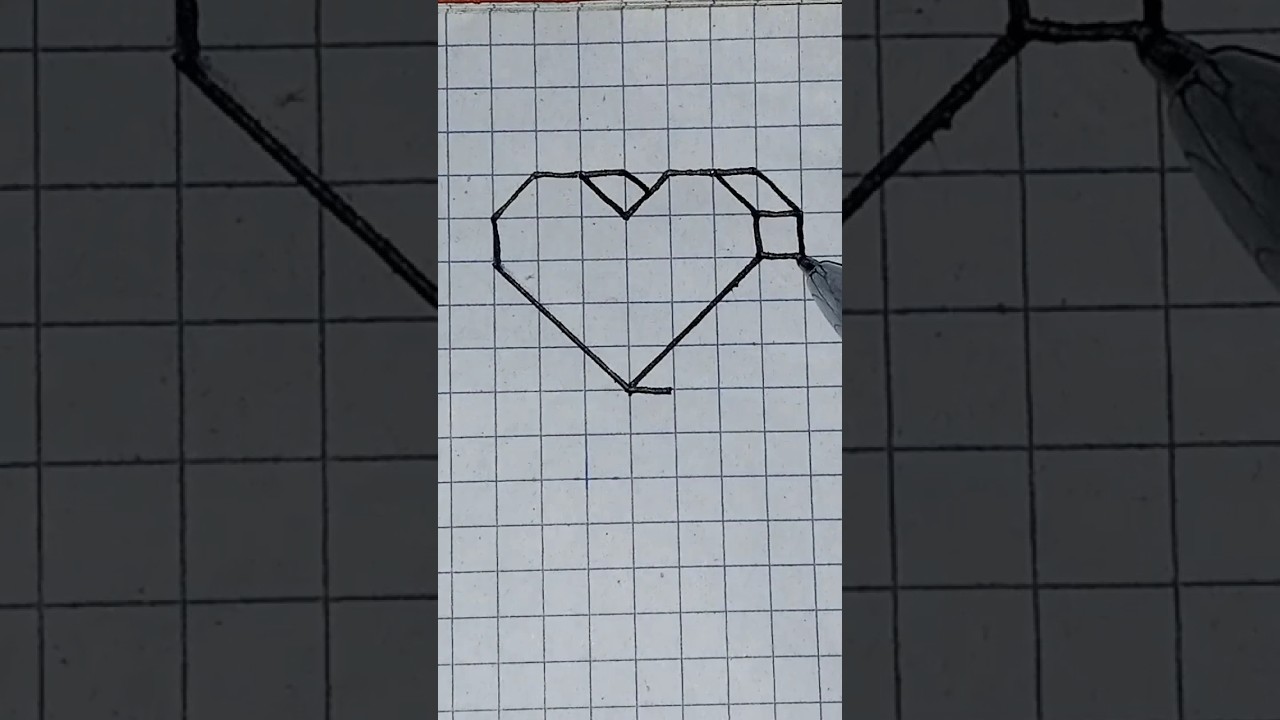 dessin facile d'un coeur en 3d #youtubeshorts #dessin #artist - YouTube