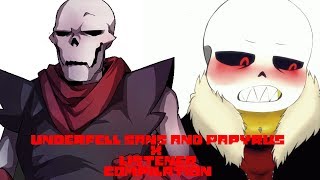 Underfell Sans and Papyrus X Listener Underfell Comic Dub Compilation