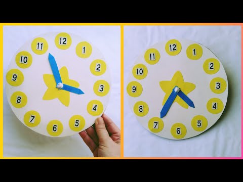 Kartondan Saat Yapımı - Making a Clock from Cardboard