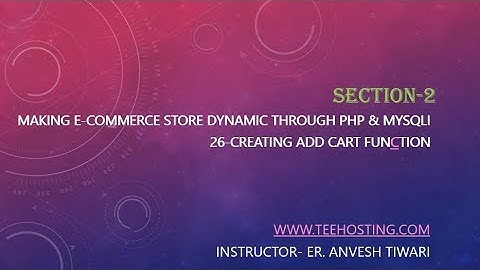 26 Creating Add Cart Function Multi Vendor E Commerce Website In PHP MySQLi