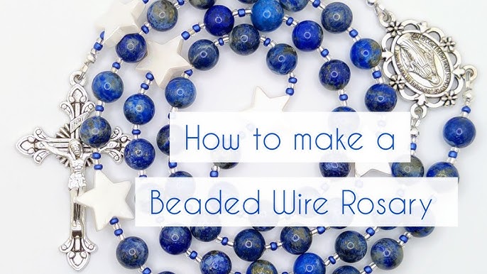 DIY Micro Cord Rosary with Gemstone Beads - Make a Knotted Rosary with Me 