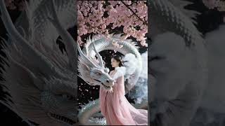 Epic Dragon Scene 🐉 | The Dragon’s Blossom A Tale of Serenity and Power白龙·疗愈古筝