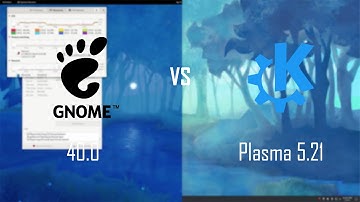 GNOME 40.0 vs KDE Plasma 5.21!