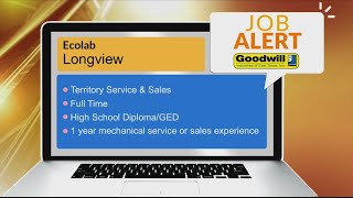 JOB ALERT: Ecolab in Longview needs a territory service & sales worker