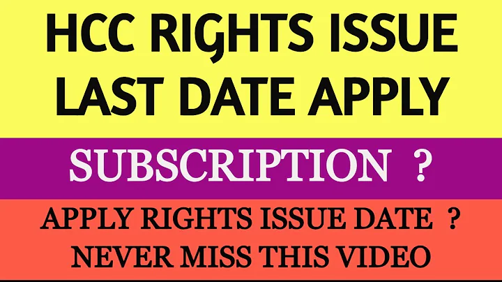 hcc rights issue 2025 | hcc rights issue 2025 how to apply online | hcc rights subscription