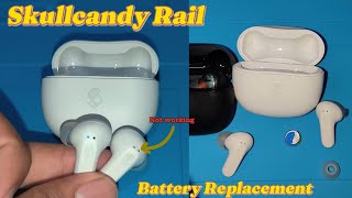 Skullcandy rail one side not working Fix (Battery Replacement Guide)