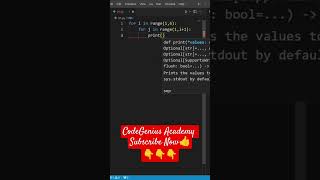 Numeric Triangle Pattern in Python #python #coding #pythonprogramming #shorts #short