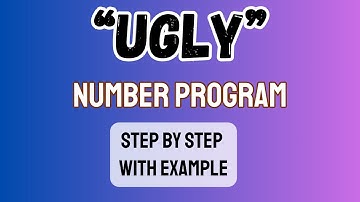 UGLY Number program | What is UGLY Number ? | UGLY Number क्या हैं ?