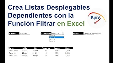 Crea Listas Desplegables Dependientes con la Función Filtrar en Excel