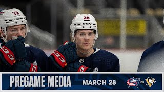 Ollie, Tex and Paz speak ahead of the team's game against Penguins! | Pregame Media (03/28/24)