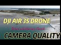 DJI AIR 3S DRONE AERIAL VIEW 4K CAMERA QUALITY CHECK IN WEST WHITERING BEACH CHECHISTER UK 