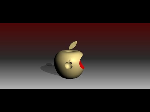 How To Create A 3d Apple Logo Using Autocad Youtube