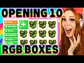 I Opened 10 RARE RGB BOXES In ADOPT ME! Roblox Adopt Me Egg Opening
