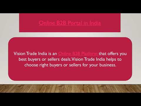 Online global B2B marketplace | B2B portal in india